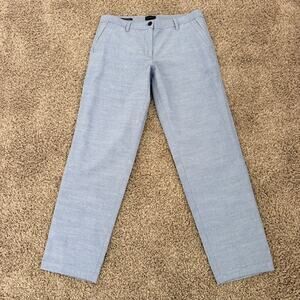 Talbots Relaxed Chinos Chambray Light Blue Straight Leg Pockets Women's 6 NWOT